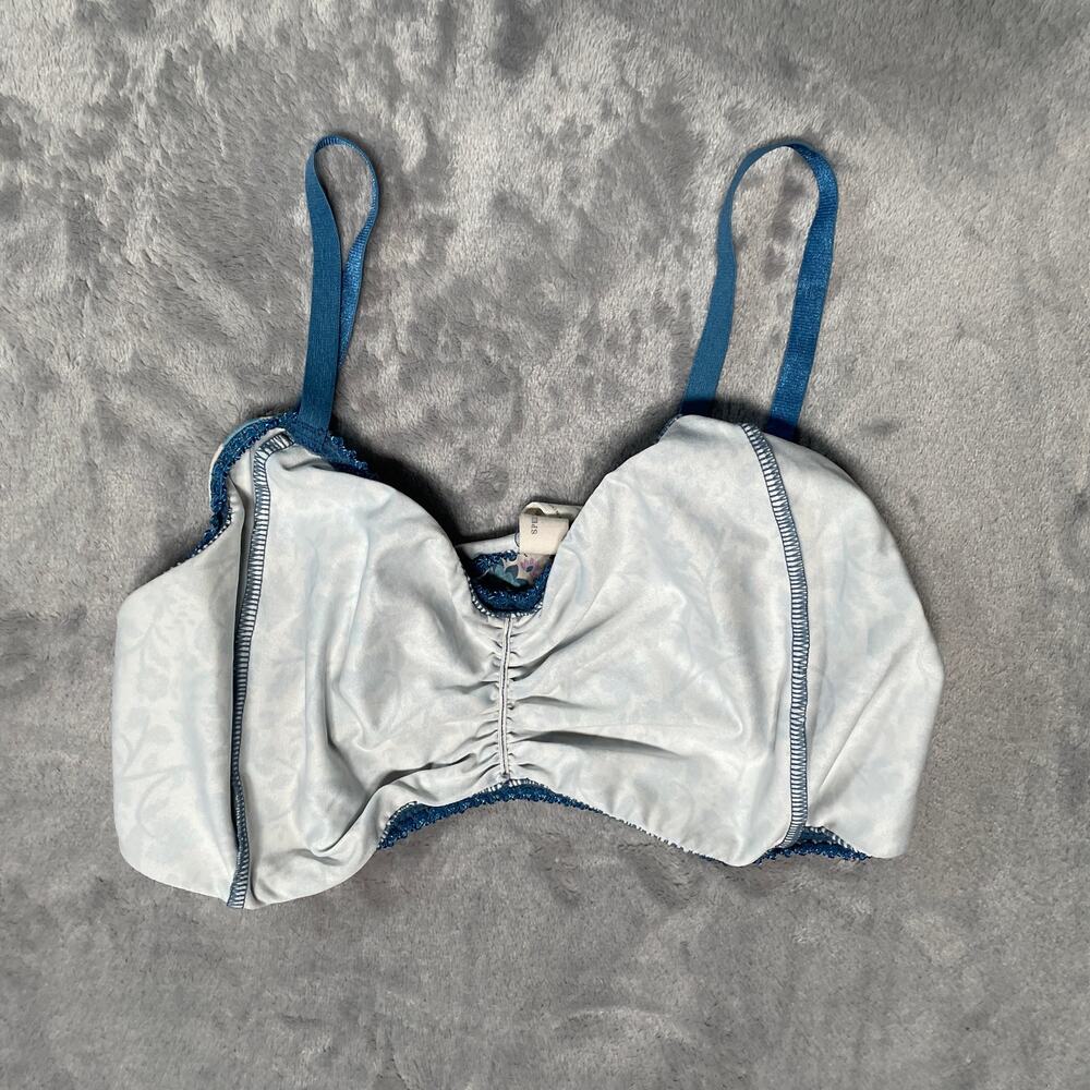 Spell Blue Dahlia Bralette Womens Large Floral Boho Comfy Lounge Adjustable - Picture 5 of 7